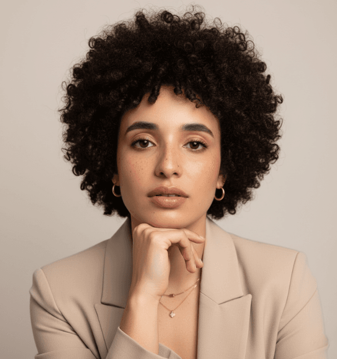 Foto da Psicóloga Letícia Milesi sorrindo profissionalmente